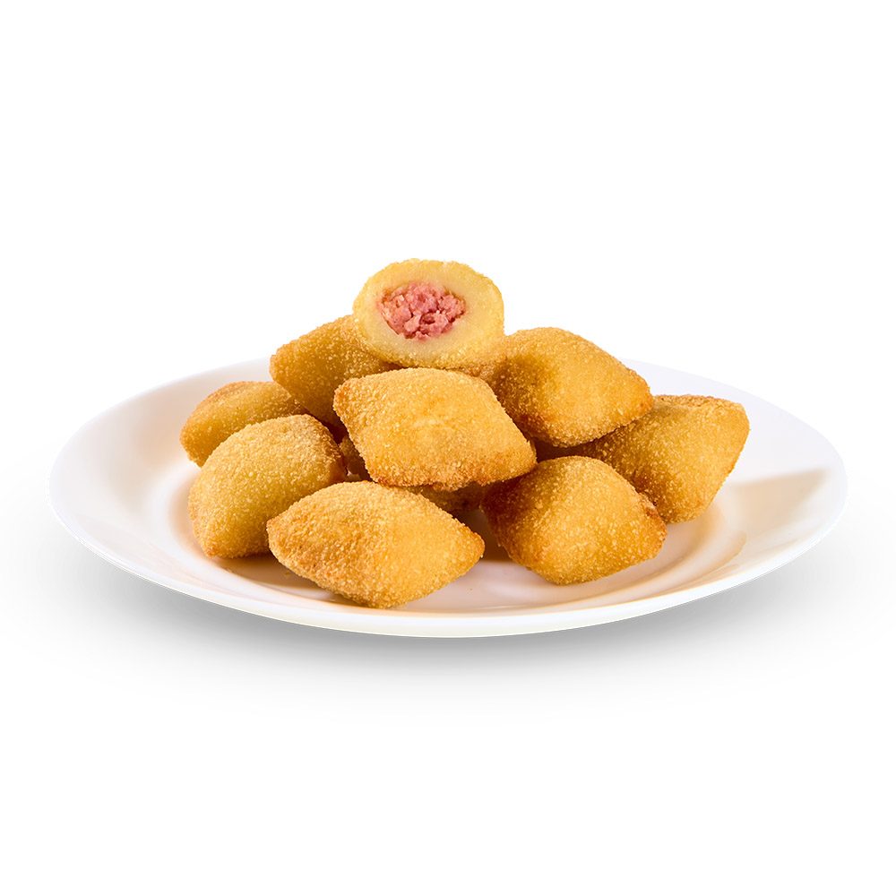 Bastões de calabresa fritos
