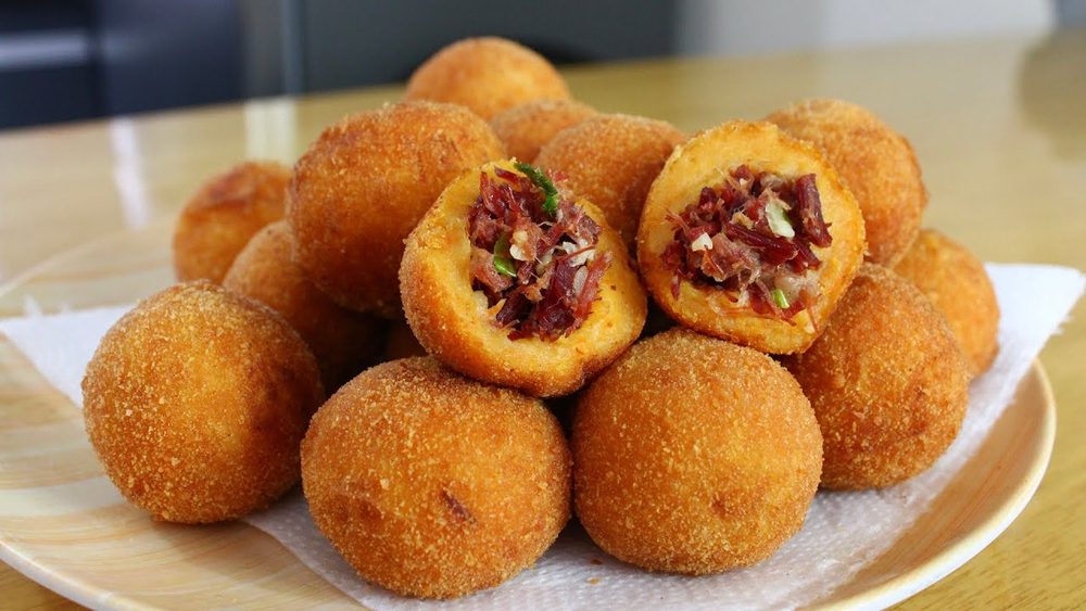 Bolinhos de carne seca com abóbora