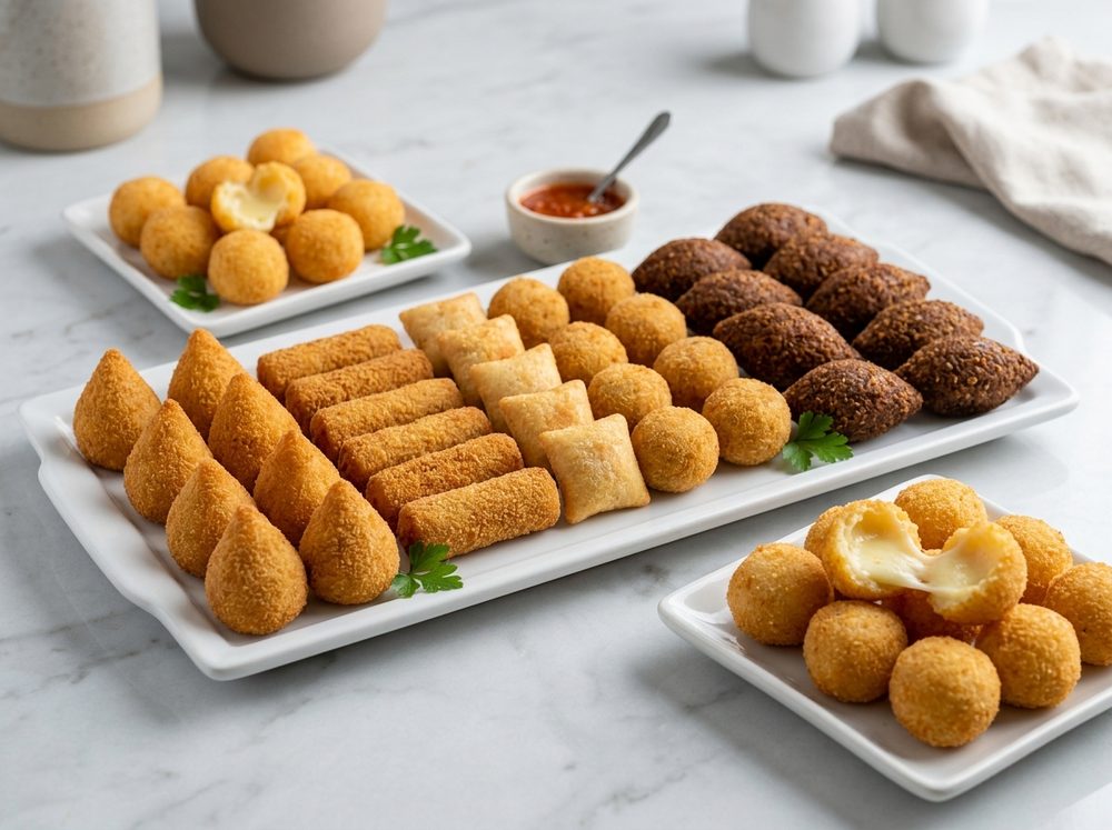 Seleção de fritos da casa